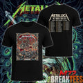 Metallica World Tour M72 May 9 2026 Athens Greece Olympic Stadium Creeping Death Setlist Battle Warrior Two Sided T-Shirt