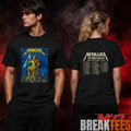 Metallica World Tour M72 May 9 2026 Athens Greece Olympic Stadium Zeus Thunder Two Sided T-Shirt