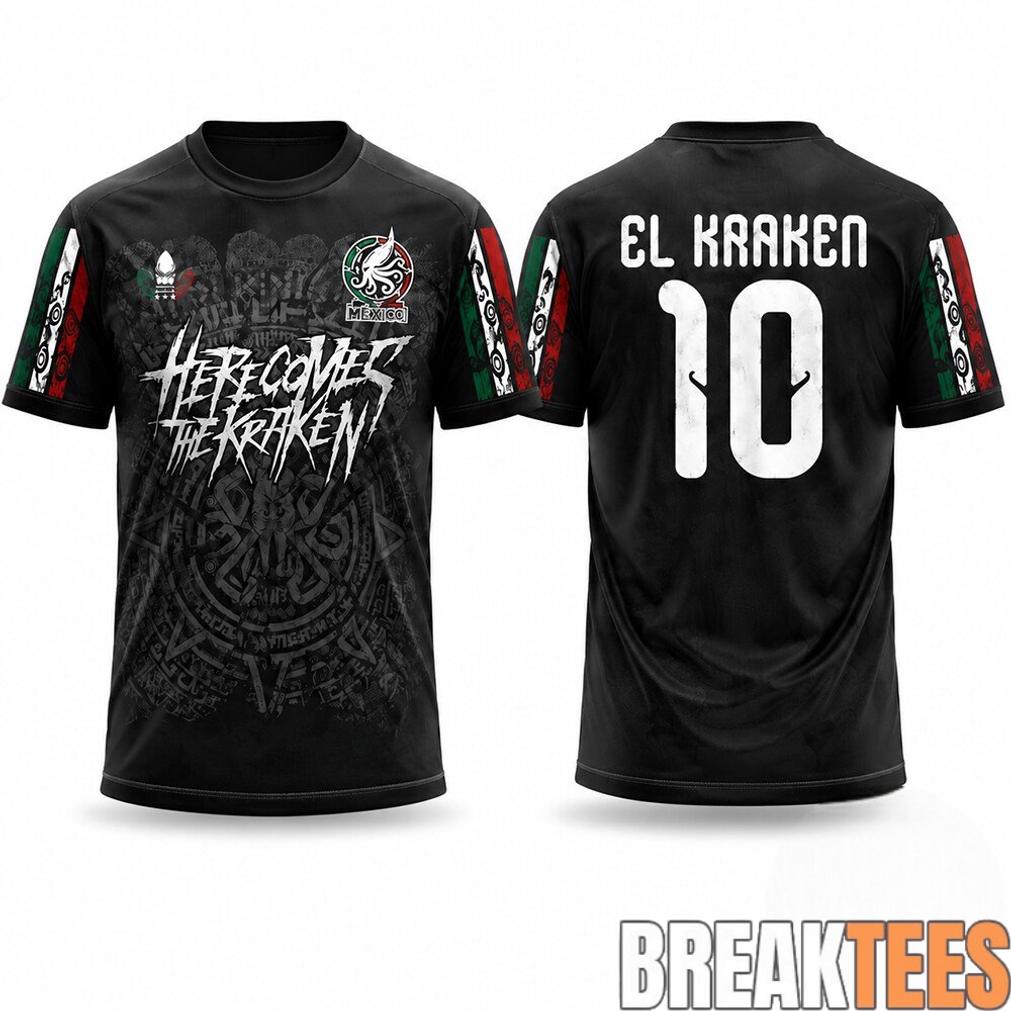 Mexico Here Comes The Kraken El Kraken 10 Soccer Jersey