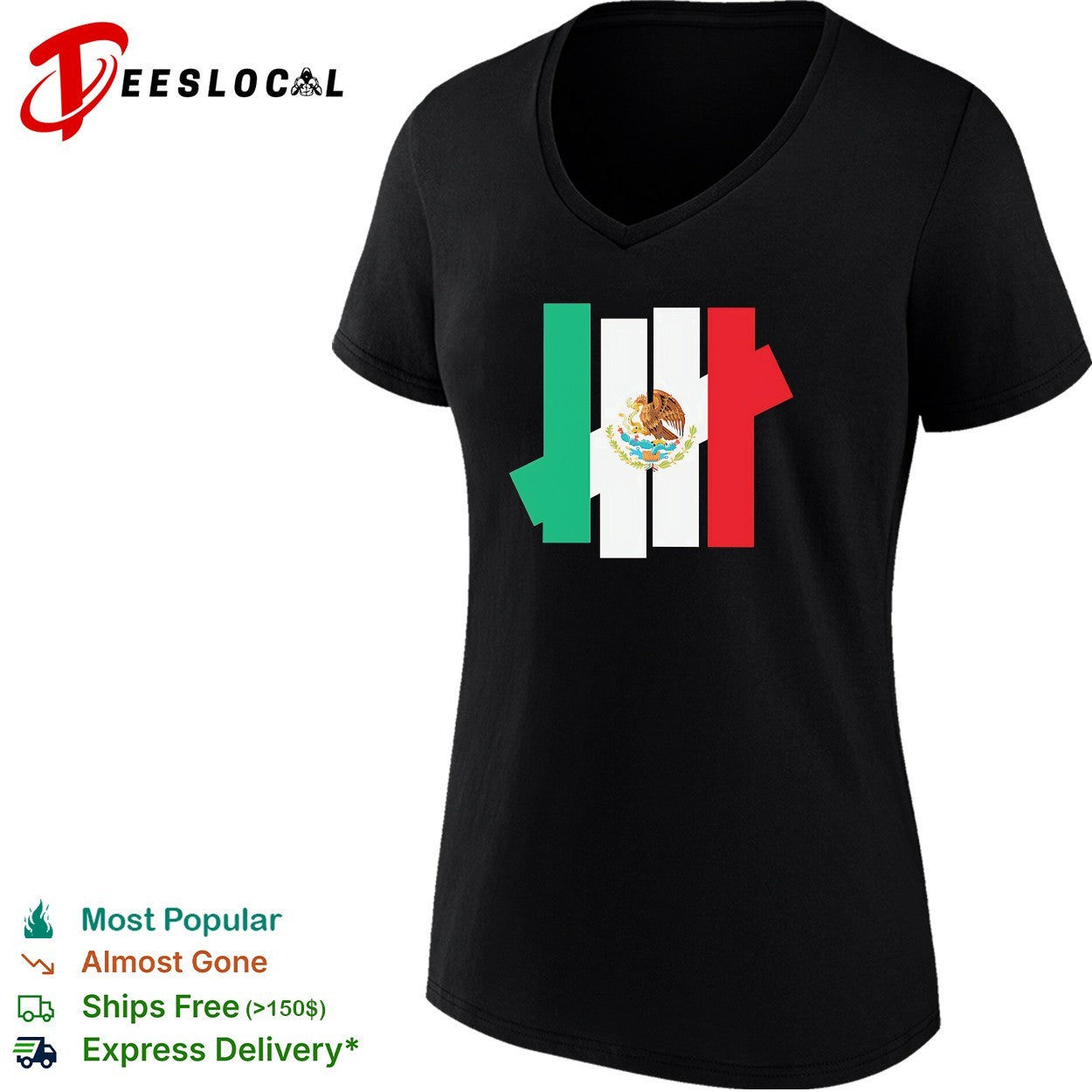 Mexico flag x Undefeated logo shirt