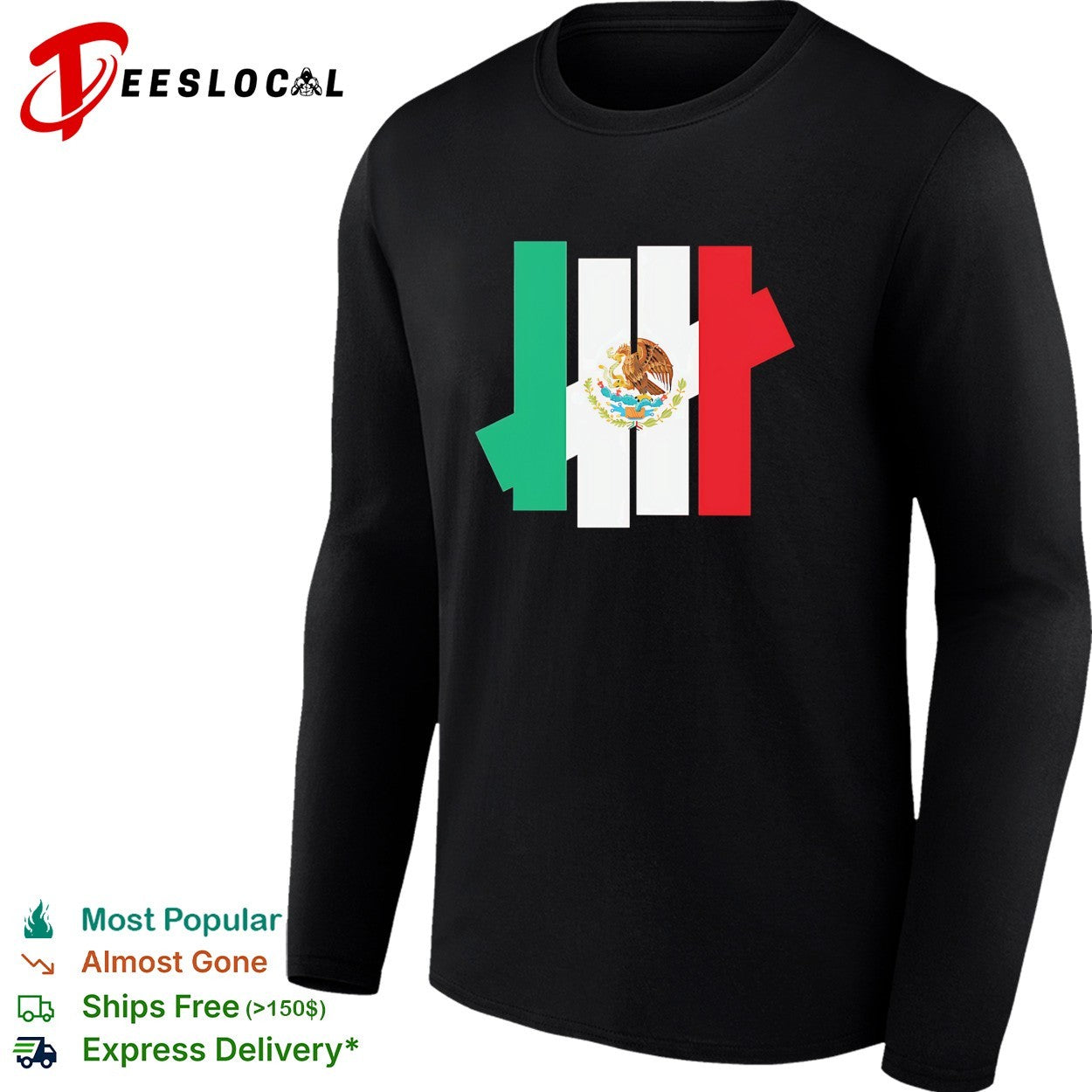 Mexico flag x Undefeated logo shirt