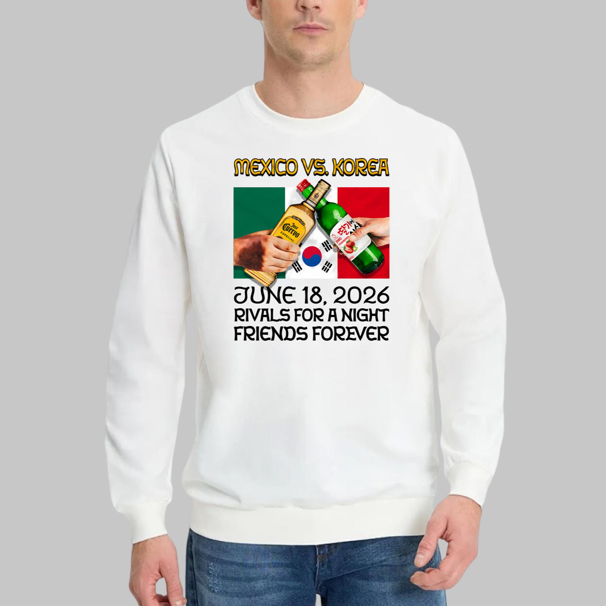 Mexico vs Korea Rivals For A Night Friends Forever Shirt