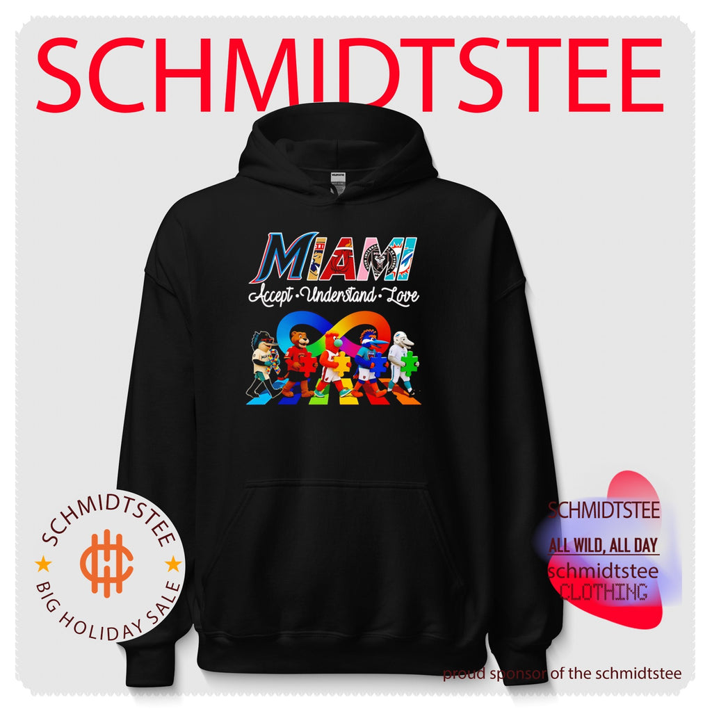 Miami Sports Teams Autism Awareness Accept Understand Love shirt