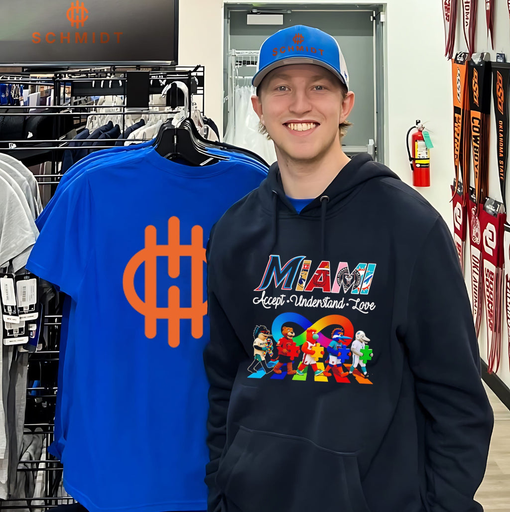 Miami Sports Teams Autism Awareness Accept Understand Love shirt