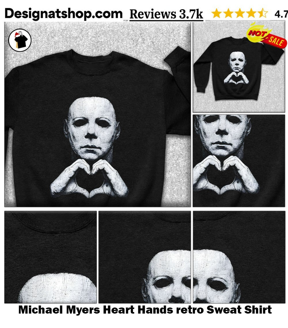 Michael Myers Heart Hands retro shirt