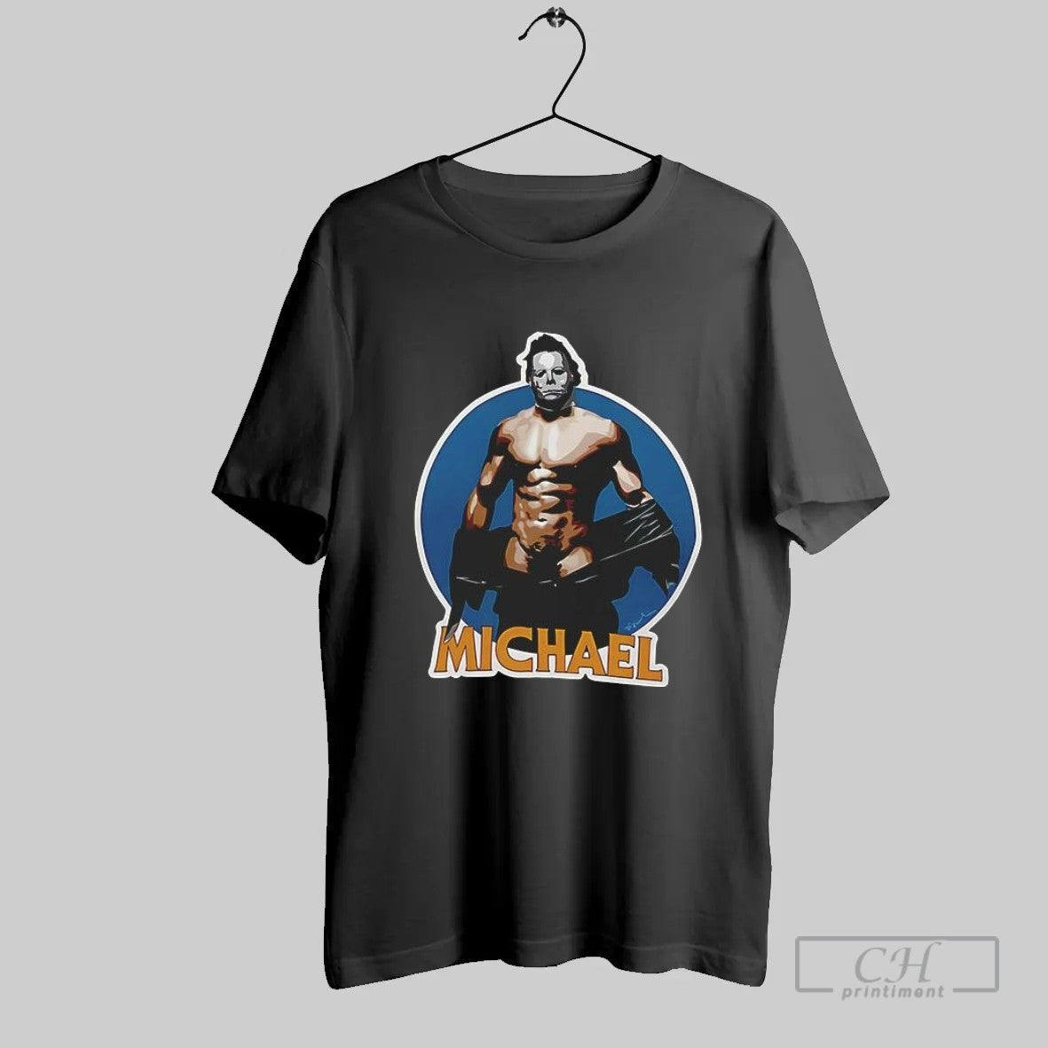 Michael Myers Naked Abs Halloween T Shirt