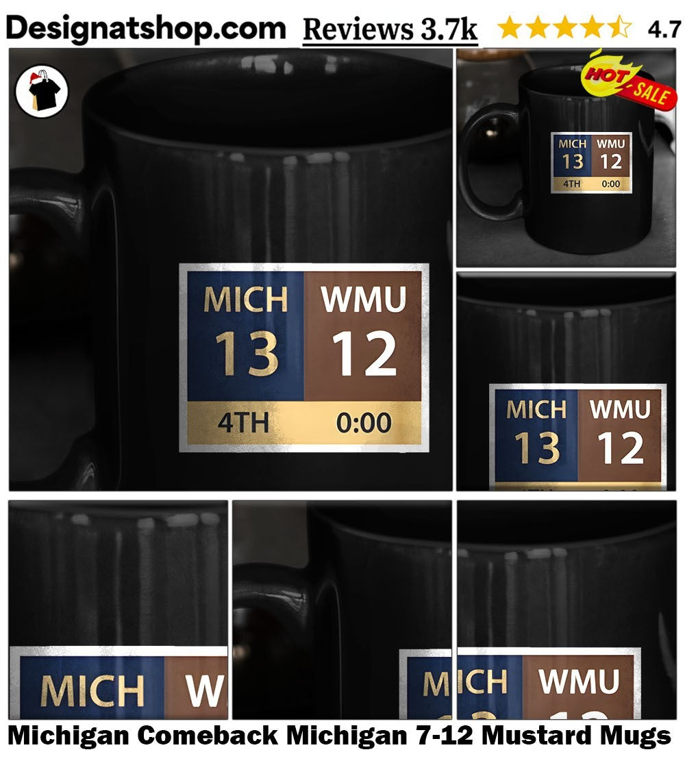 Michigan Comeback Michigan 7-12 Mustard shirt