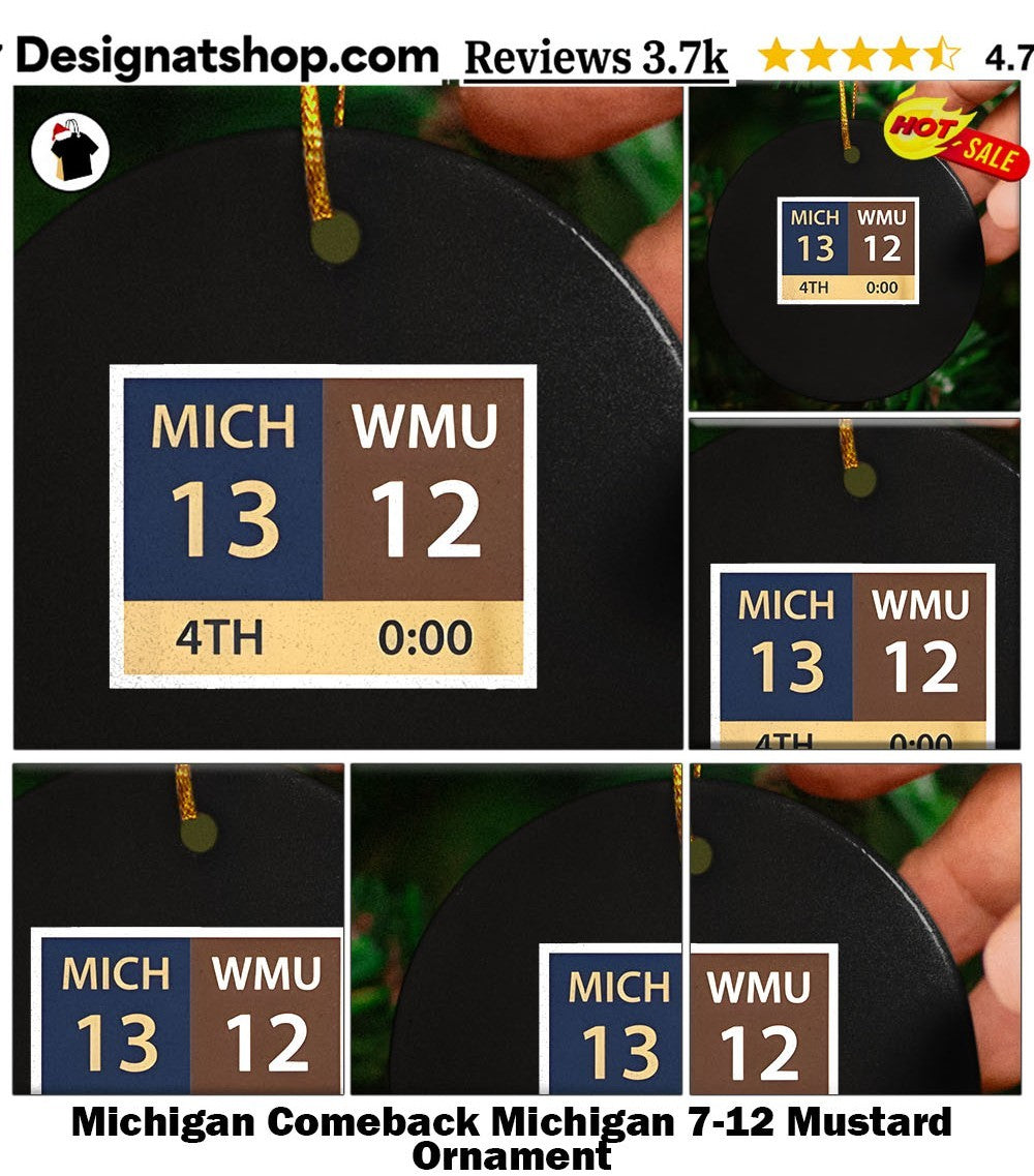 Michigan Comeback Michigan 7-12 Mustard shirt