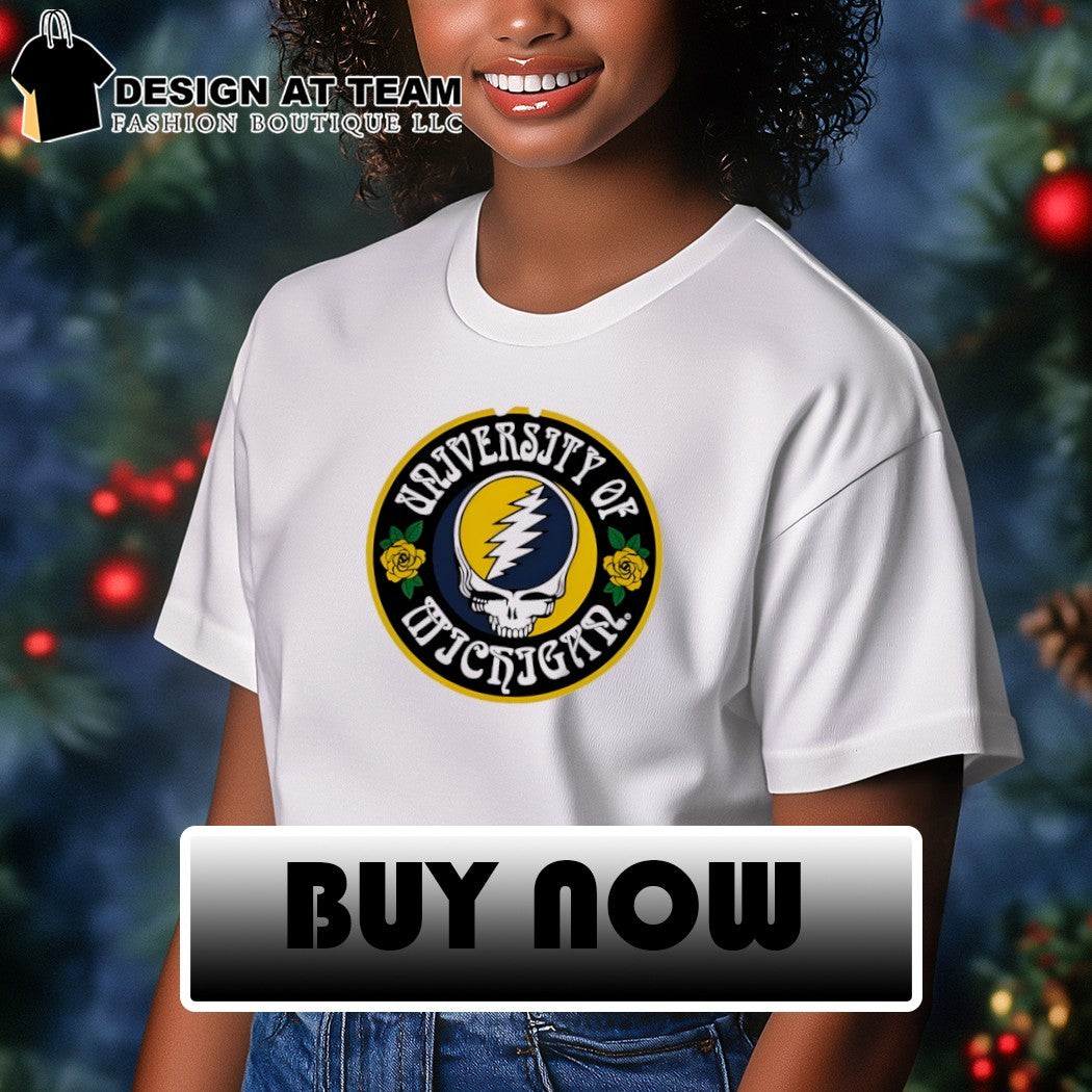 Michigan Grateful Dead roses shirt