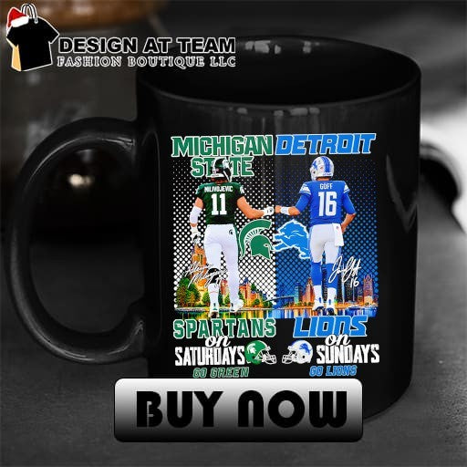 Michigan State Spartans And Detroit Lions Football Players On Saturdays Sundays Shirt