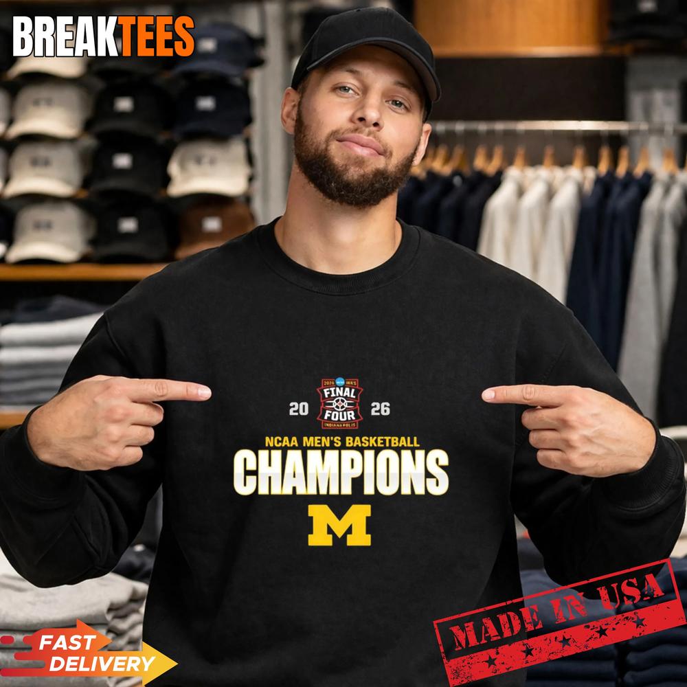 Michigan Wolverines 2026 NCAA Basketball Champions Indianapolis T-Shirt