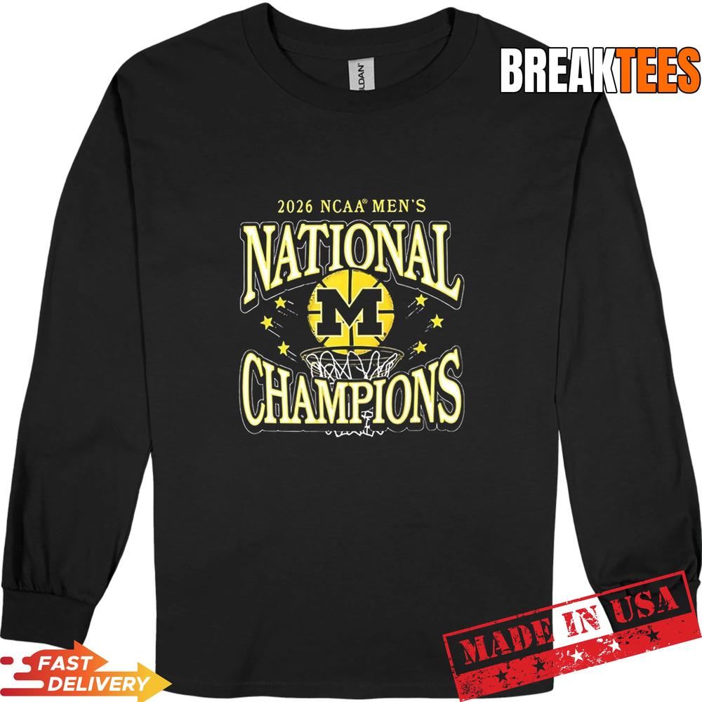 Michigan Wolverines 2026 NCAA Men’s Basketball National Champions Conquering Heroes Shirt