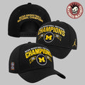 Michigan Wolverines 2026 NCAA Men’s Basketball National Champions Jordan Brand Locker Room Rise Adjustable Hat