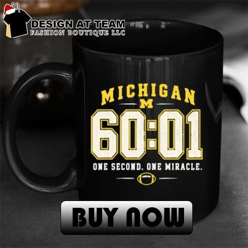 Michigan Wolverines 60 01 one second one miracle shirt