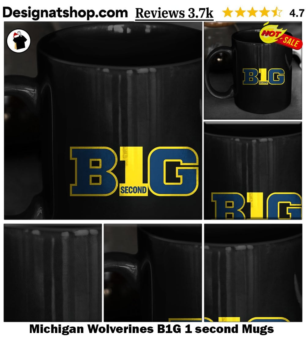 Michigan Wolverines B1G 1 second shirt