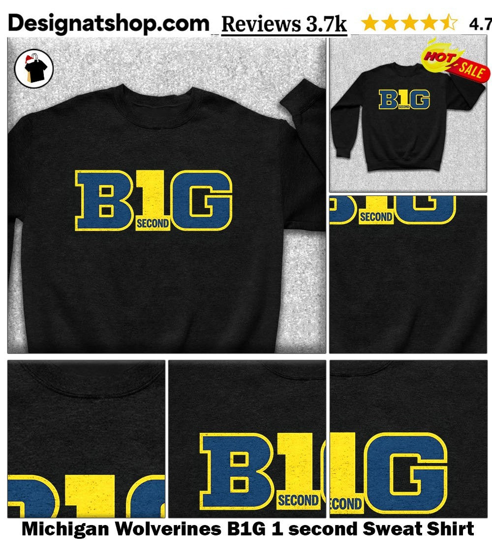 Michigan Wolverines B1G 1 second shirt