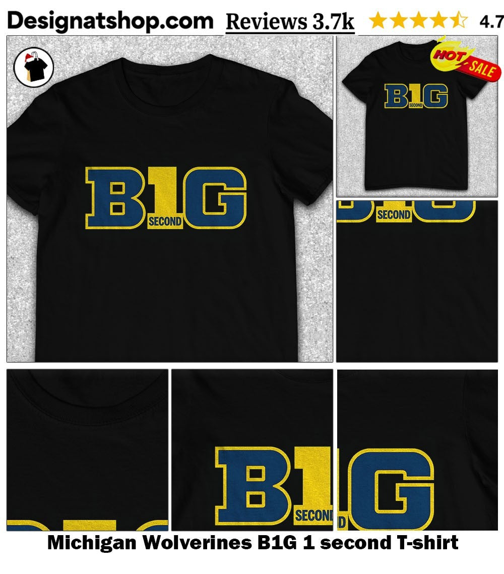 Michigan Wolverines B1G 1 second shirt