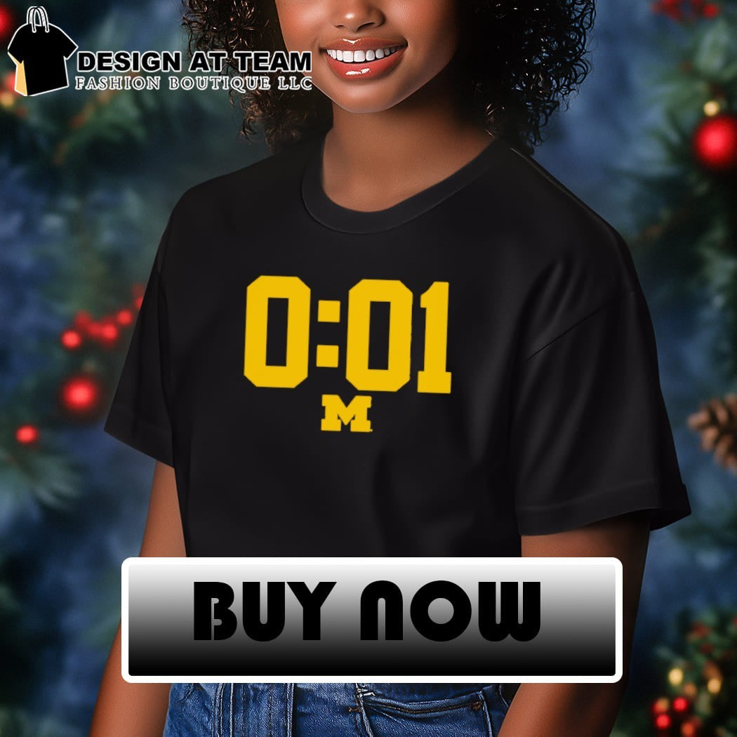 Michigan Wolverines a lot can happen in 0.01 seconds shirt