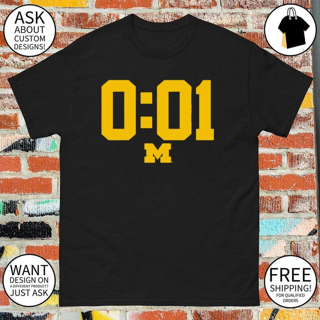 Michigan Wolverines a lot can happen in 0.01 seconds shirt