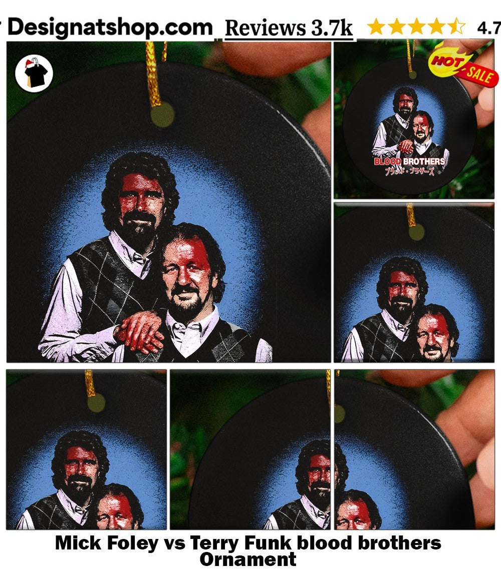 Mick Foley vs Terry Funk blood brothers shirt