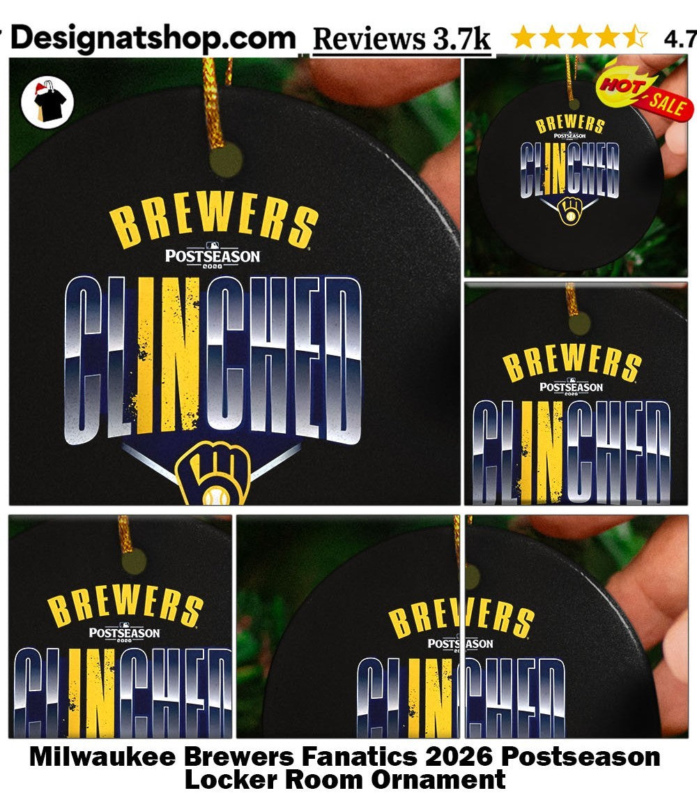 Milwaukee Brewers Fanatics 2026 Postseason Locker Room shirt