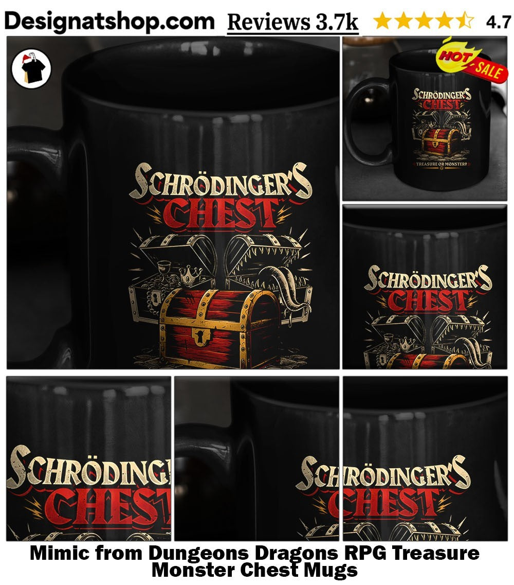 Mimic from Dungeons Dragons RPG Treasure Monster Chest shirt