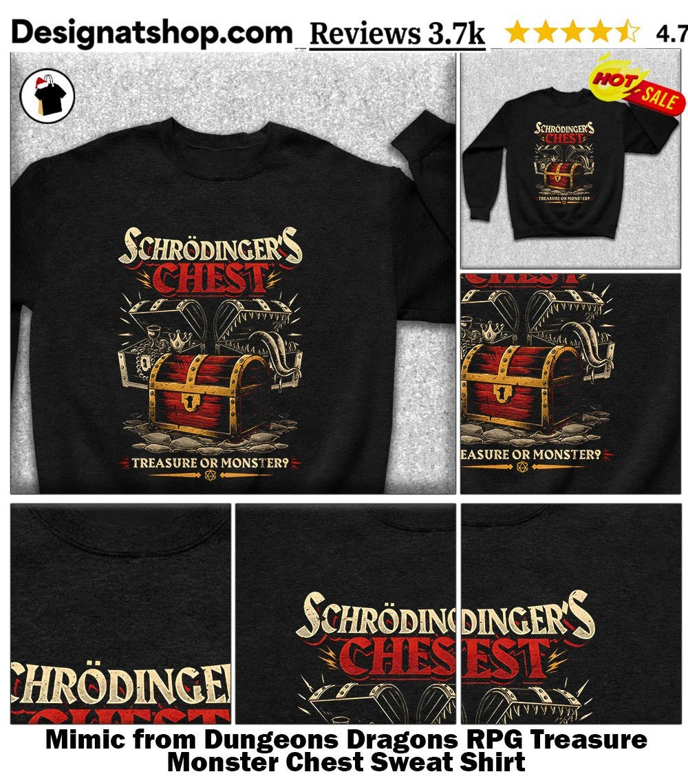 Mimic from Dungeons Dragons RPG Treasure Monster Chest shirt