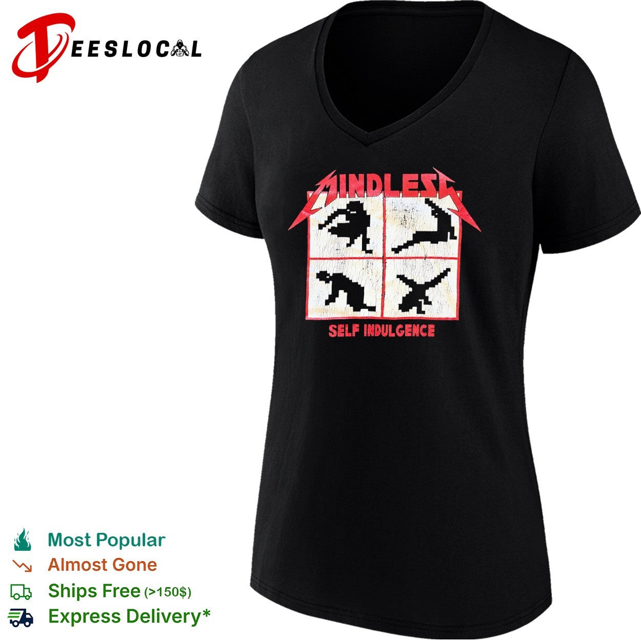 Mindless Self Indulgence pixel figures shirt