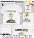 Minion Astronaut If Men Are From Mars And Women Are From Venus I Assume Those Shirt