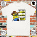 Minion cowboy I’m a simple old man I am grumpy and I like boobs shirt