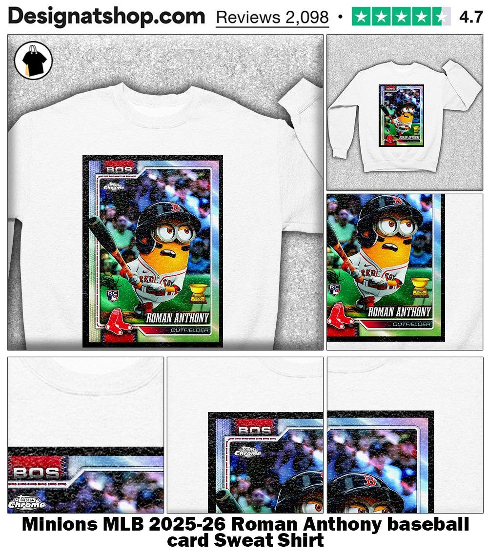 Minions MLB 2025-26 Roman Anthony baseball card shirt