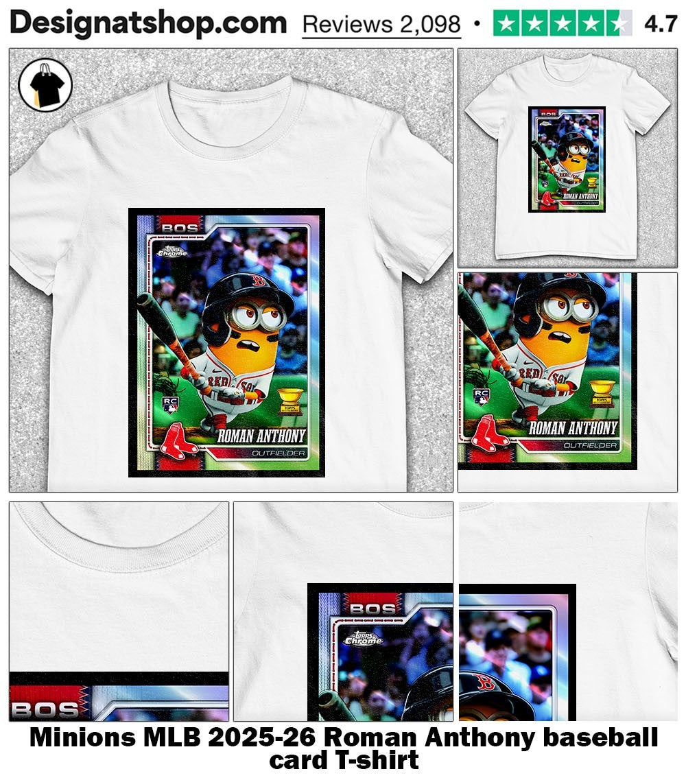 Minions MLB 2025-26 Roman Anthony baseball card shirt