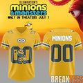 Minions & Monsters Movies Custom Football Jersey