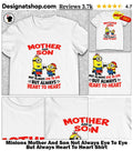 Minions Mother And Son Not Always Eye To Eye But Always Heart To Heart Shirt