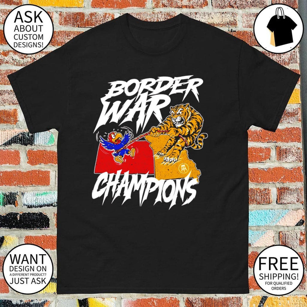 Missouri Tigers vs Kansas Jayhawks Border war Champions shirt