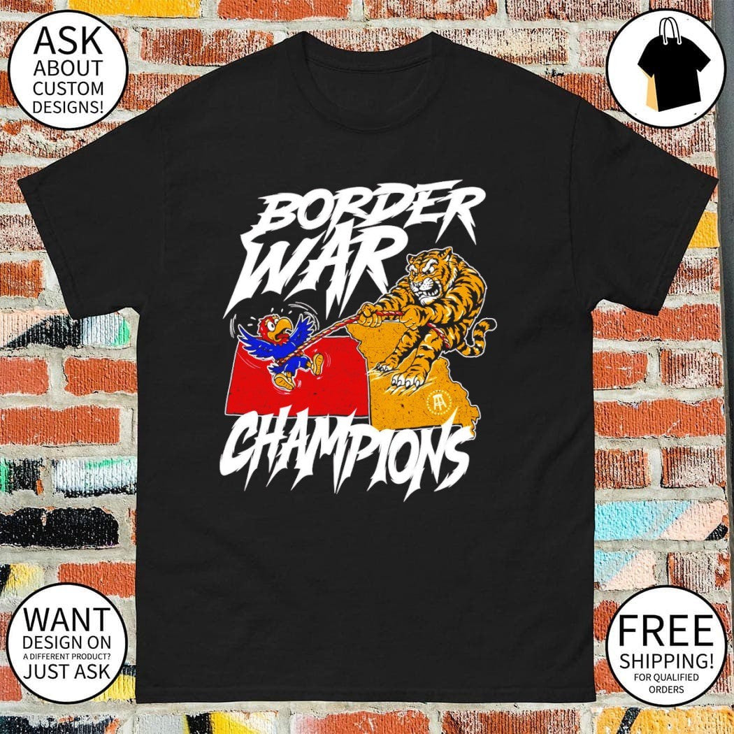 Missouri Tigers vs Kansas Jayhawks Border war Champions shirt