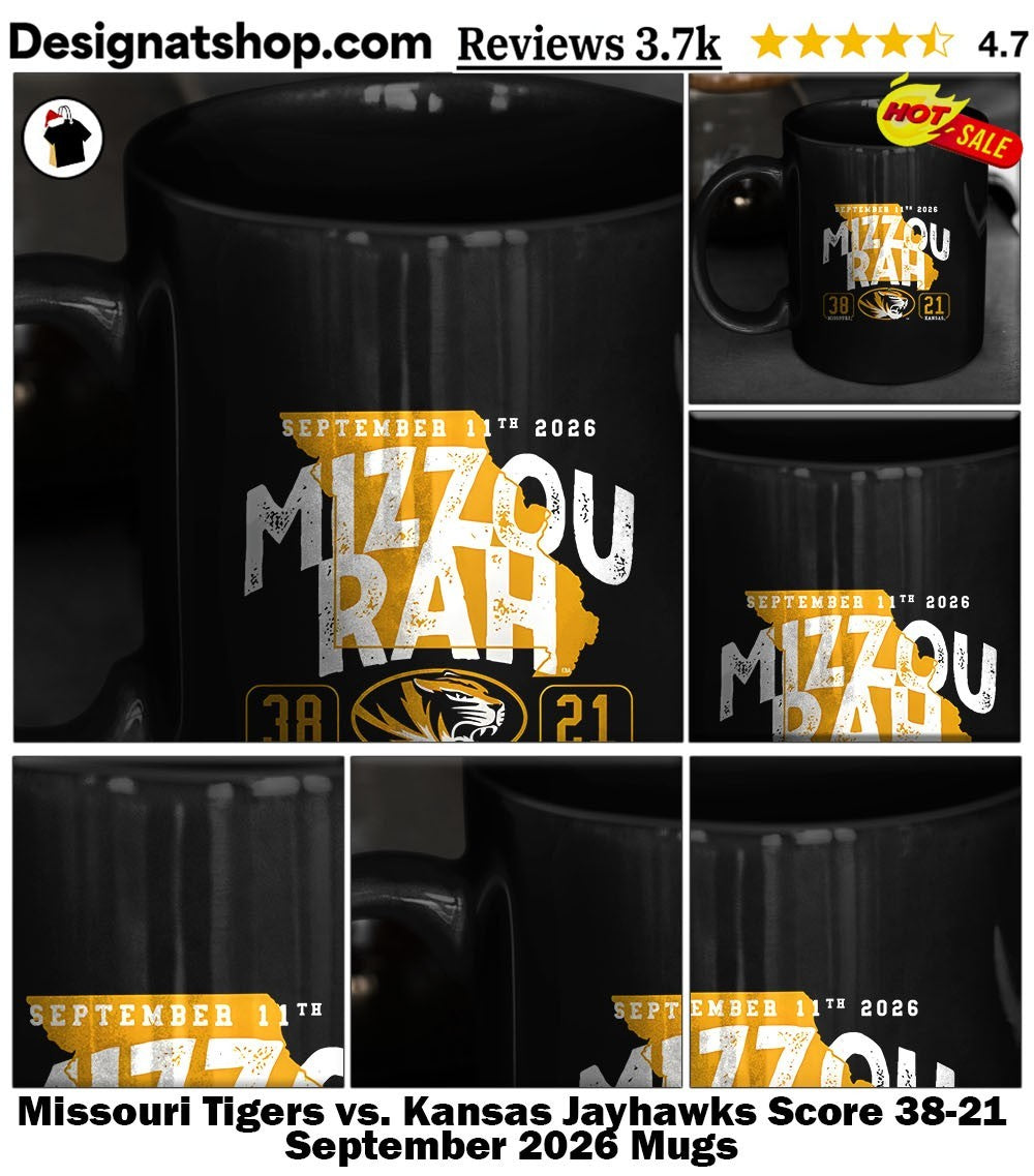 Missouri Tigers vs. Kansas Jayhawks Score 38-21 September 2026 shirt