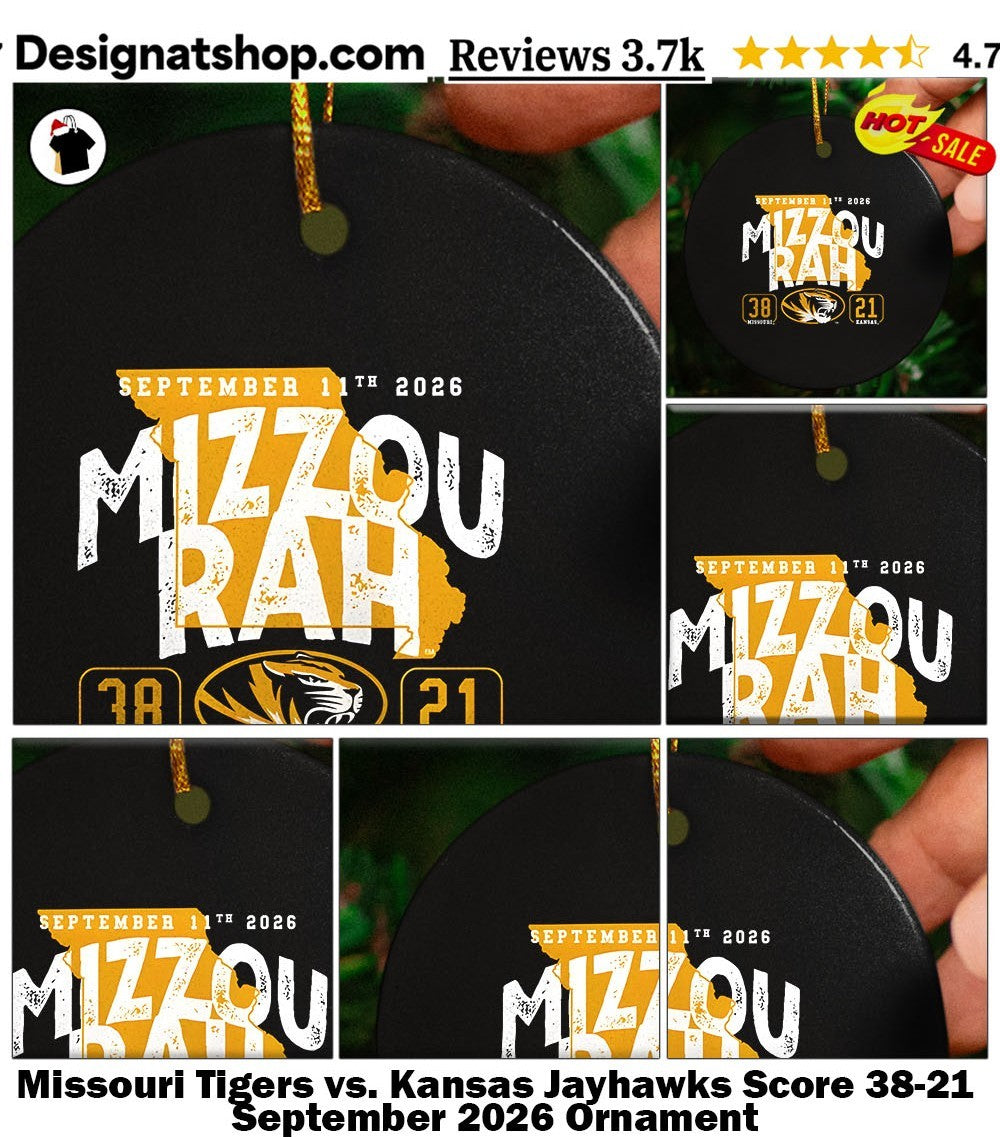 Missouri Tigers vs. Kansas Jayhawks Score 38-21 September 2026 shirt