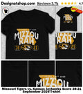 Missouri Tigers vs. Kansas Jayhawks Score 38-21 September 2026 shirt