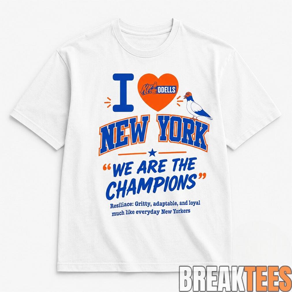 Mitchell Modell We Are The Champions Knicks Pigeon Shirt