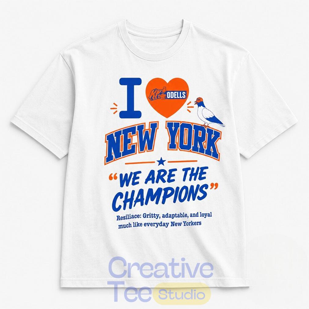 Mitchell Modell We Are The Champions Knicks Pigeon T-Shirt