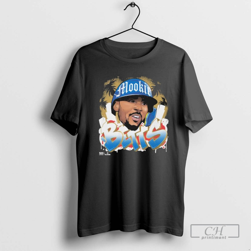 Mookie Betts Los Angeles Dodgers Graffiti Retro