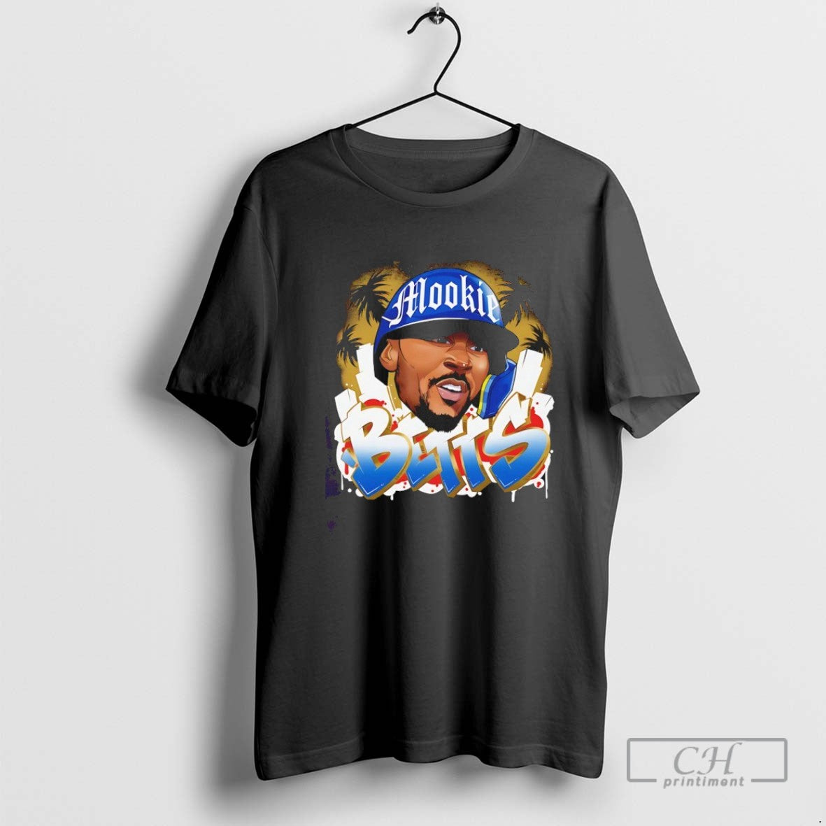 Mookie Betts Los Angeles Dodgers Graffiti