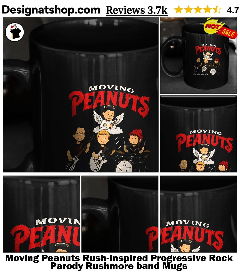 Moving Peanuts Rush-Inspired Progressive Rock Parody Rushmore band shirt