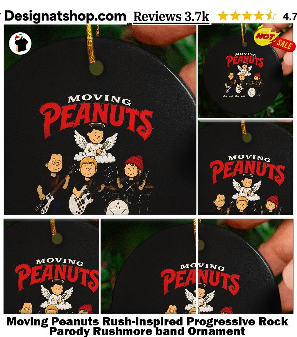 Moving Peanuts Rush-Inspired Progressive Rock Parody Rushmore band shirt
