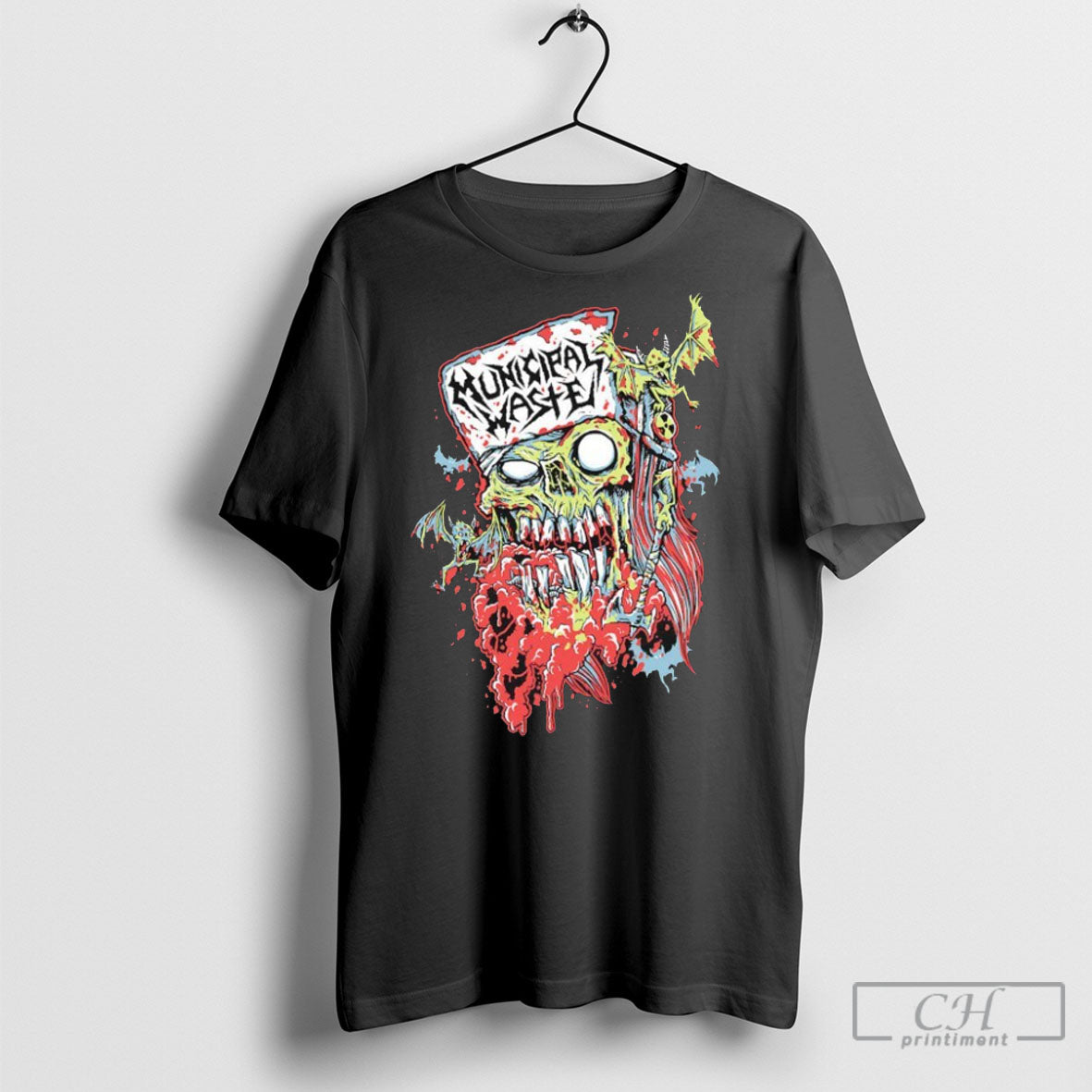 Municipal Waste Zombie Head Logo Shirts