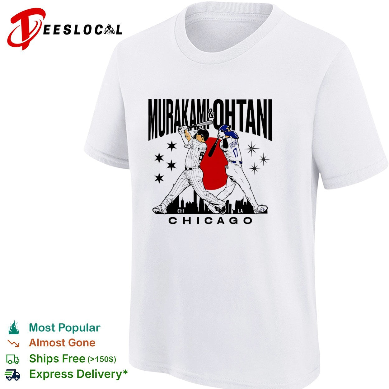 Murakami Chicago White Sox and Ohtani Los Angeles Dodgers MLB shirt