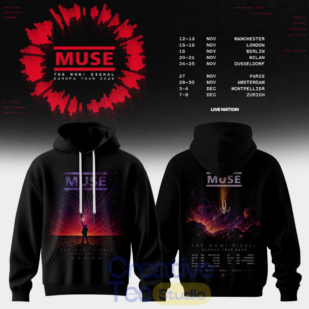 Muse – The Wow Signal Europa Tour 2026 Hoodie