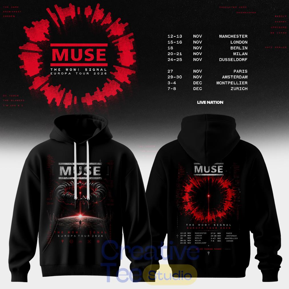 Muse – The Wow Signal Europa Tour 2026 Hoodie