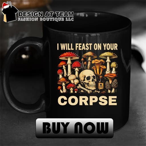 Mushrooms Skull Poison Bottle i will feast on your corpse shirt
